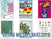 Oktoberfest-Plakatwettbewerb 2018: Abstimmung für das offizielle Oktoberfest 2018 Motiv - Wiesnplakat Publikumsvoting noch bis 23.02.2018 (Abbildung: Rweferat für Arbeit und Wirtschaft)